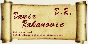 Damir Rakanović vizit kartica